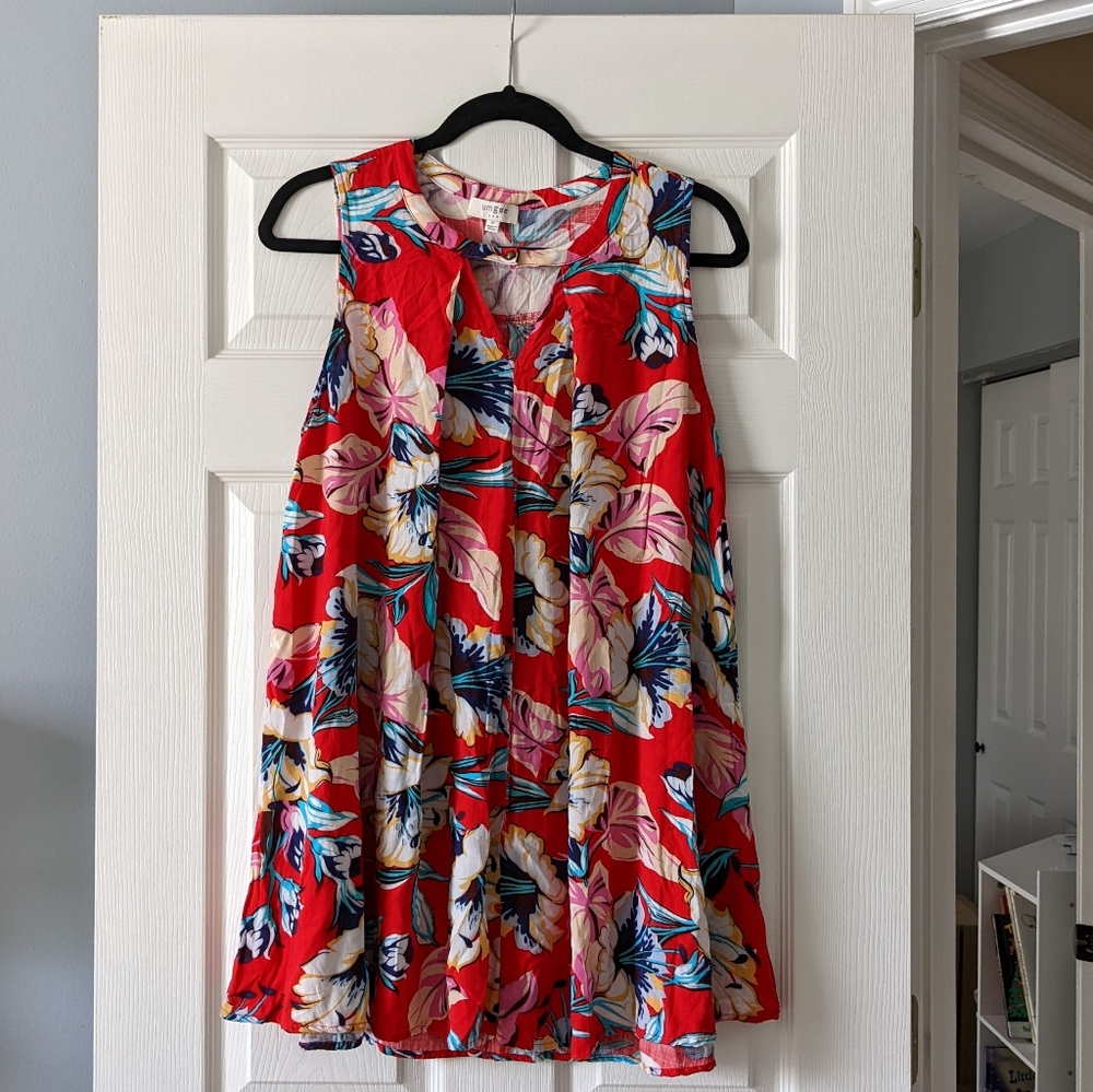 🌸 Umgee Sleeveless Floral Dress | M